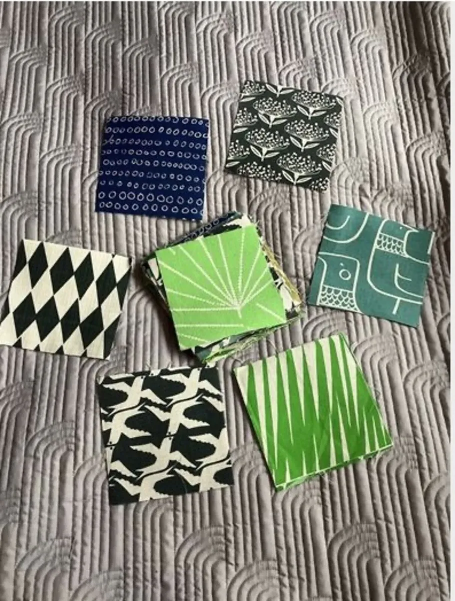 Fabric DIY squares Qty. 50 Crafting Quilt - Image 1