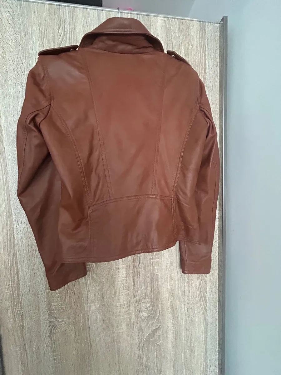 Each other leather jacket size uk10-12 new prp390 - Image 3