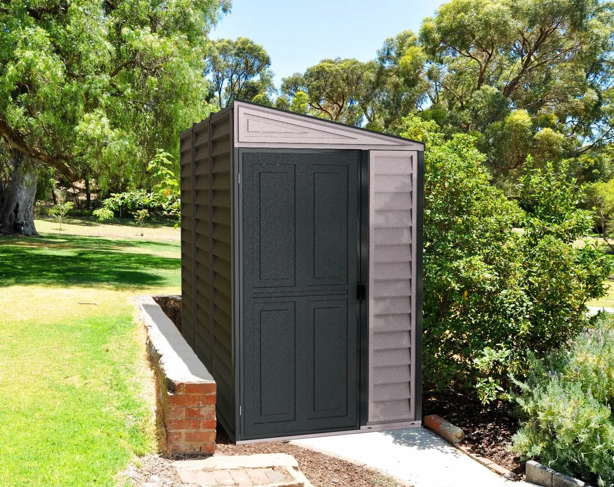 Sidemate 4x8 Vinyl Garden Pent Sheds. - Image 2