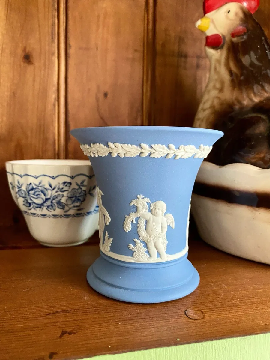 Vintage Wedgwood Jasperware Vase - Image 1