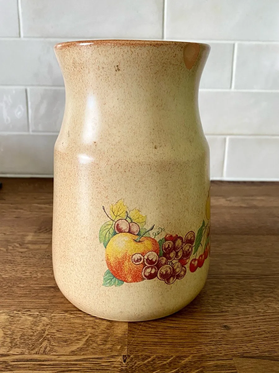 Vintage 70s Kitchen Utensil Holder Vase - Image 2