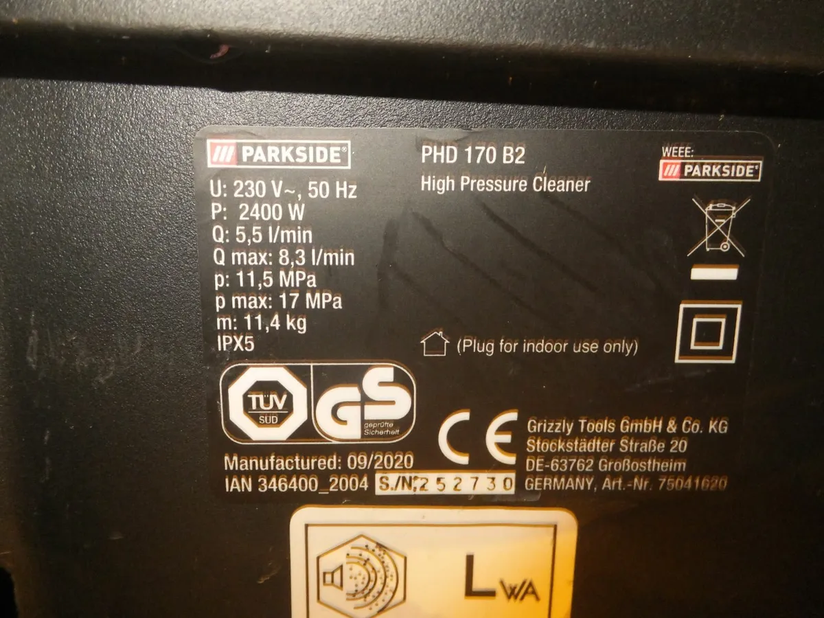 Parkside power washer - Image 3
