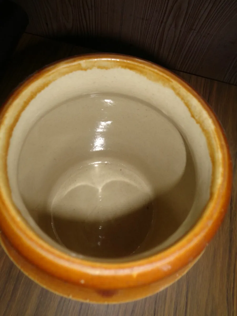 Vintage Stoneware Jar for Sale - Image 3