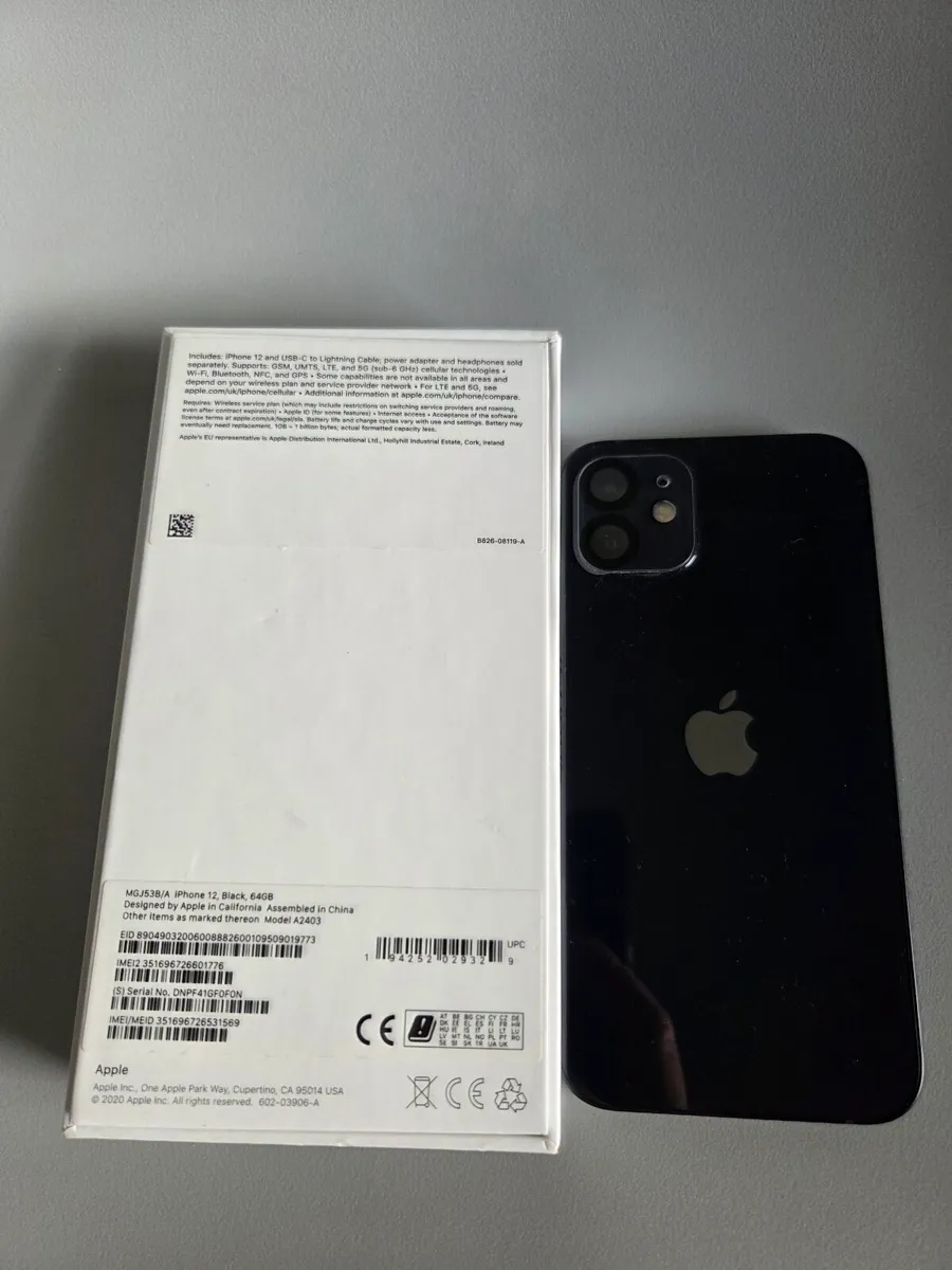 iPhone 12 64GB Black - Image 3
