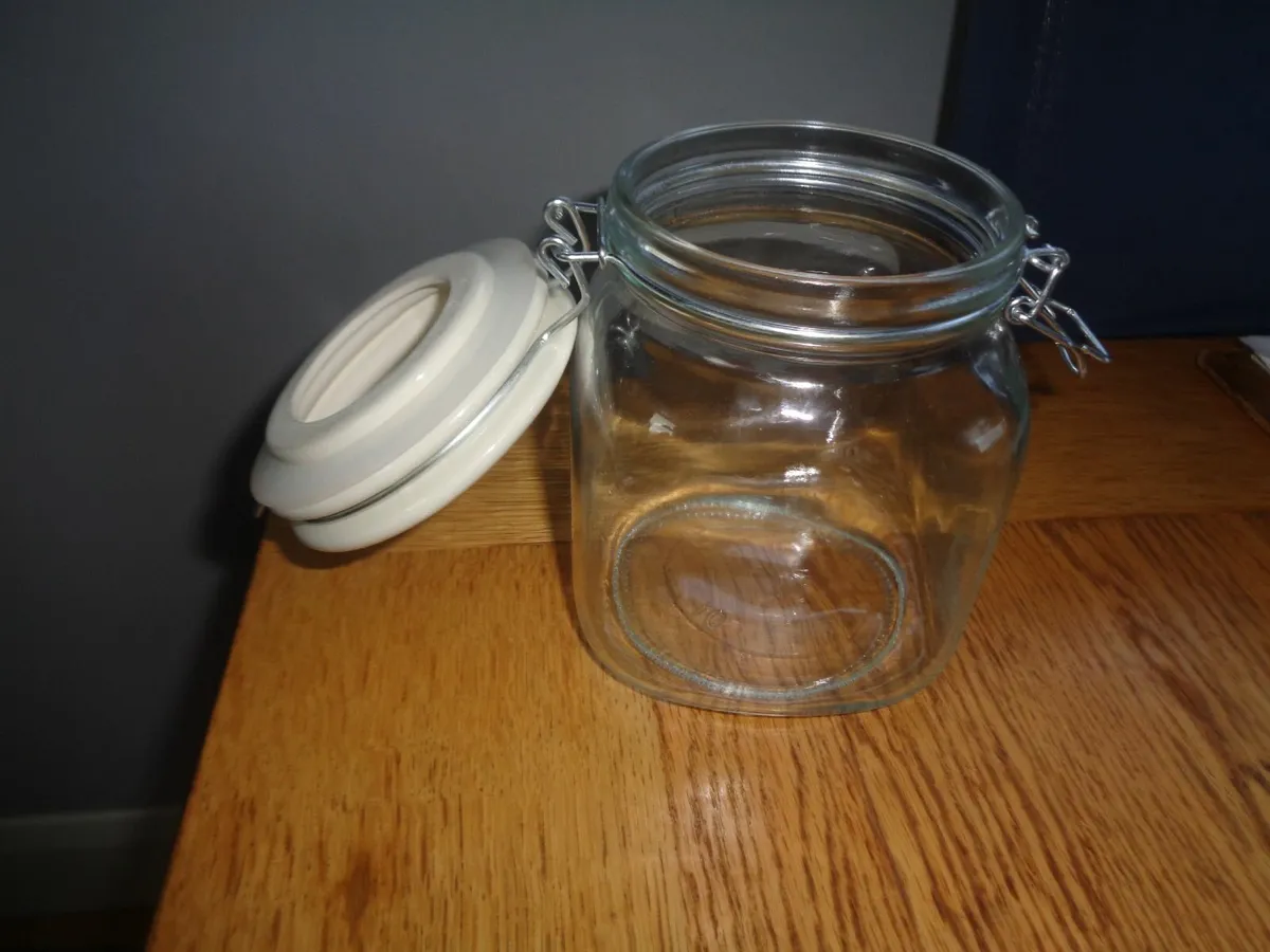 Christmas Storage Jars x 2 for Sale - Image 2