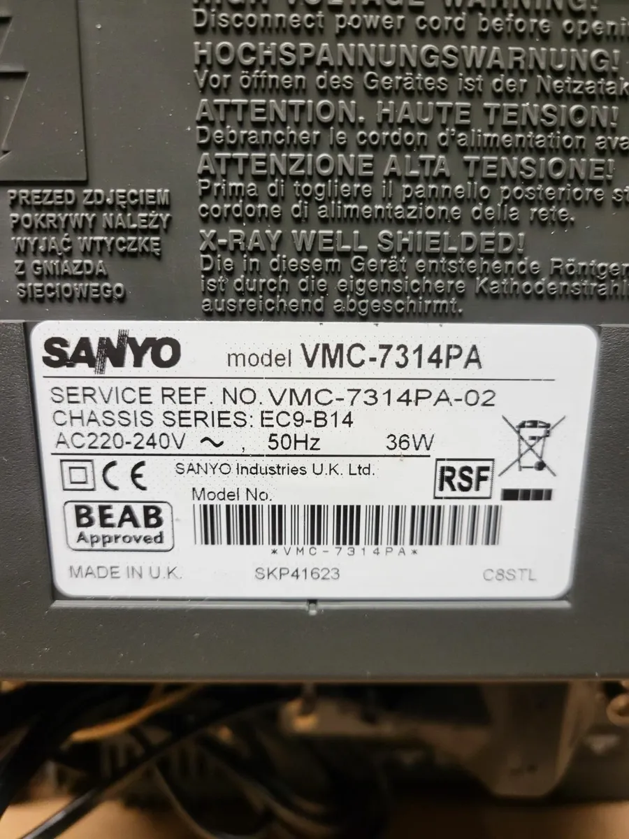 New Sanyo 14" TV Monitor - Image 2