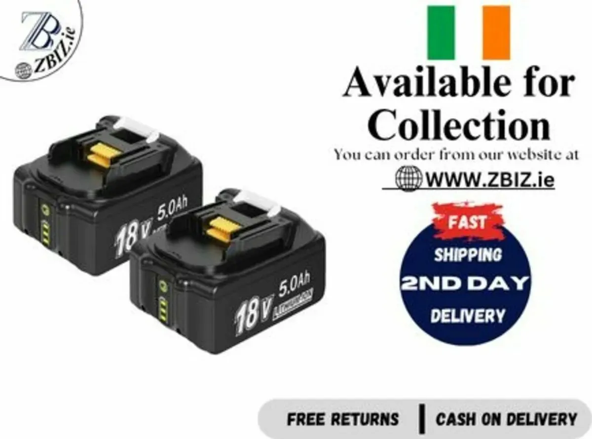 Replacement Batteries for Makita 18V 5.0Ah Li-Ion - Image 1