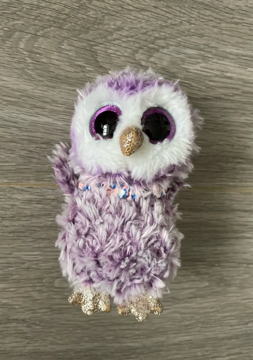 Small TY Owl Soft Toy - 18cm - Moonlight