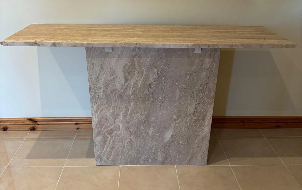 Travertine Marble Console Table