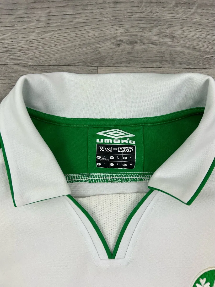 Vintage 2003 Umbro Ireland Away Jersey Shirt Large - Image 4