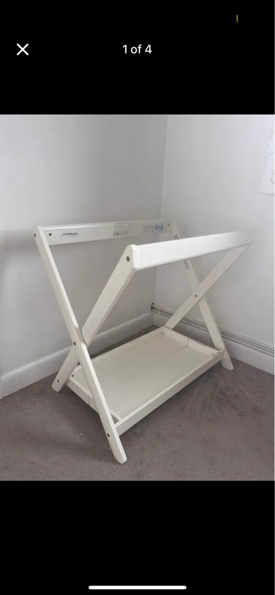 Uppababy Bassinet Stand Cream - Image 1