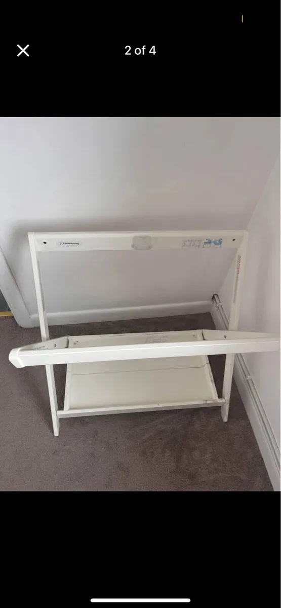 Uppababy Bassinet Stand Cream - Image 2