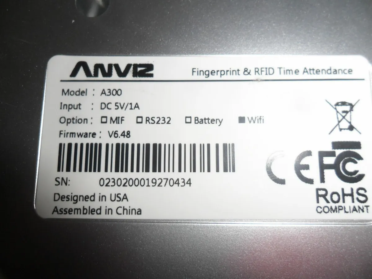 ANVIZ fingerprint employee time clock - Image 4