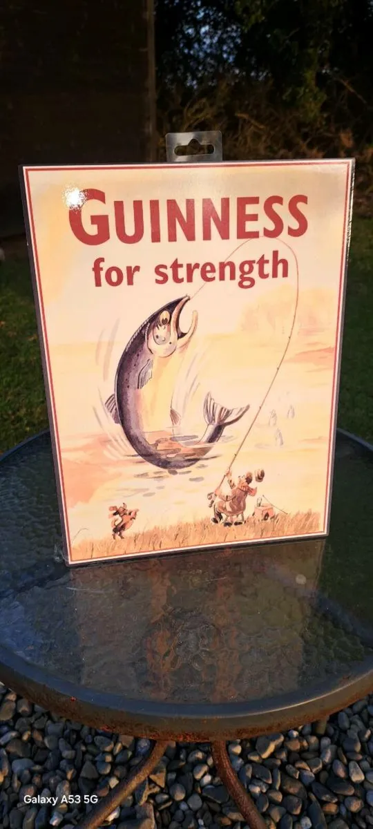 Guinness  for strength metal sign