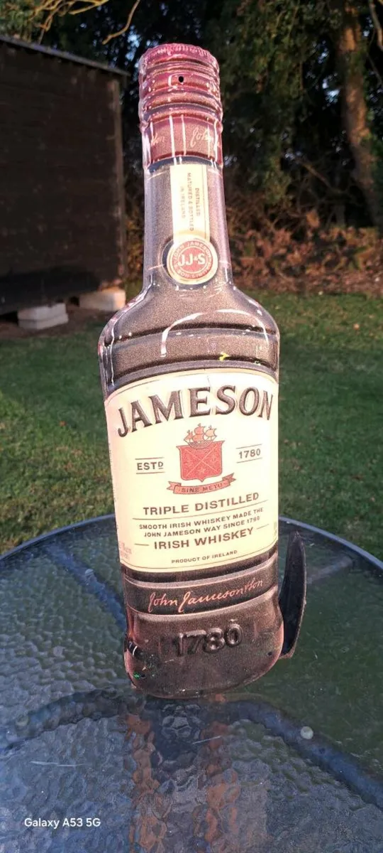 Large  jamson metal sign