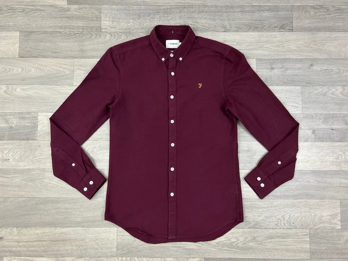 Farah Button Down Shirt Mens Small - Image 1