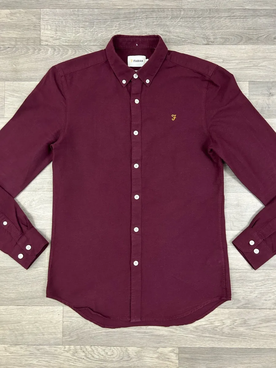 Farah Button Down Shirt Mens Small - Image 2