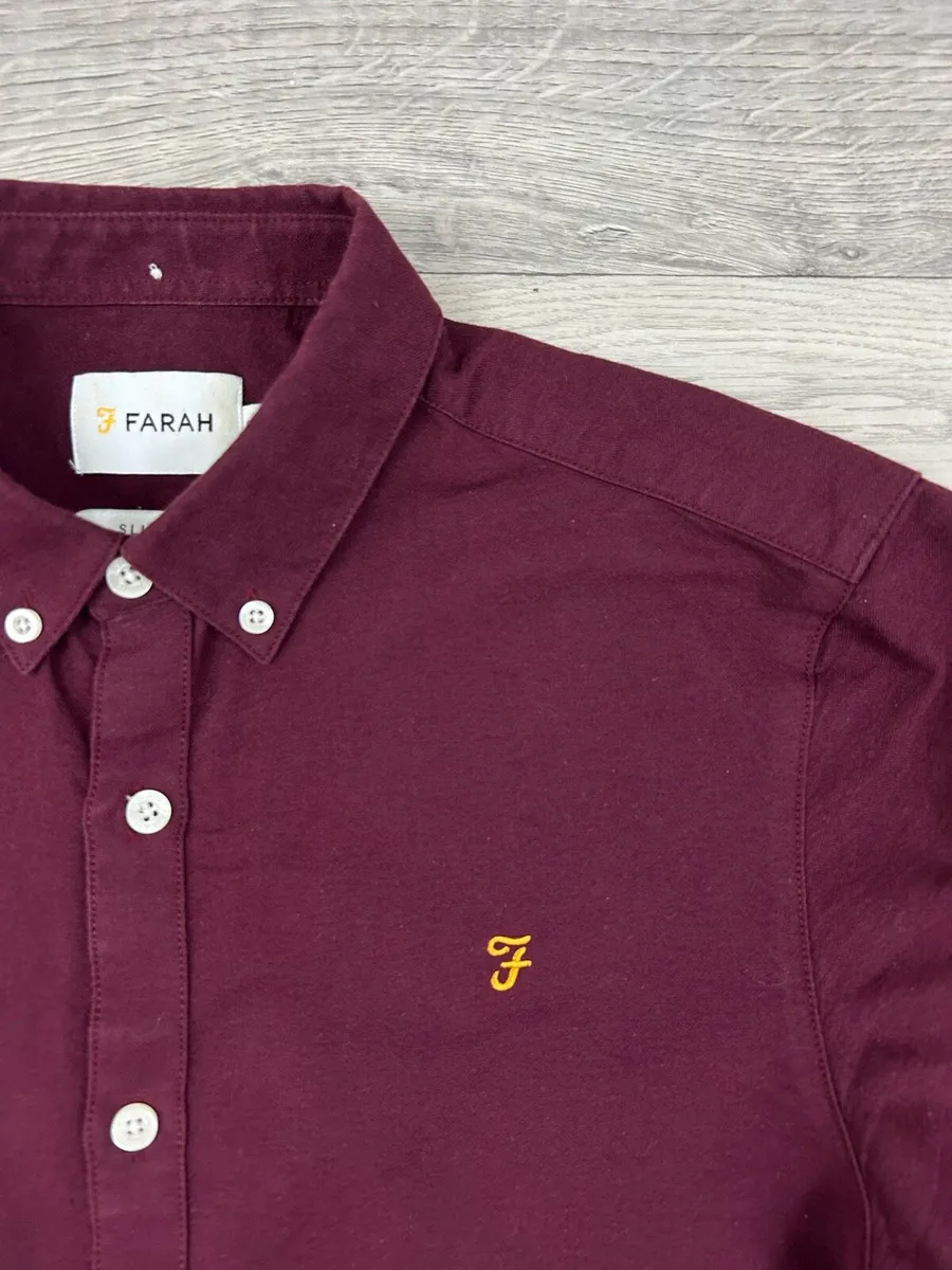 Farah Button Down Shirt Mens Small - Image 3