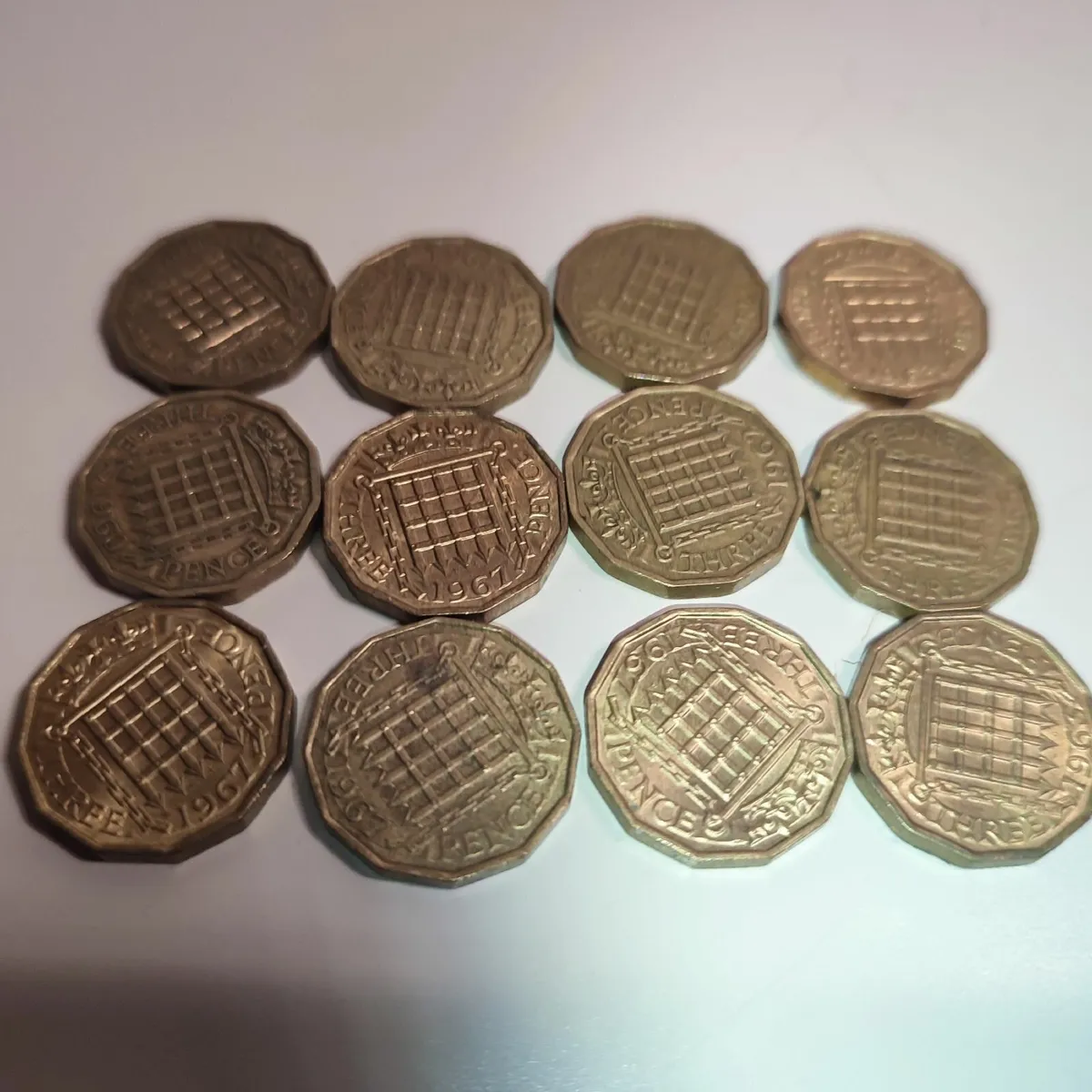 Collection of English Three Pence Three Penny - Image 1