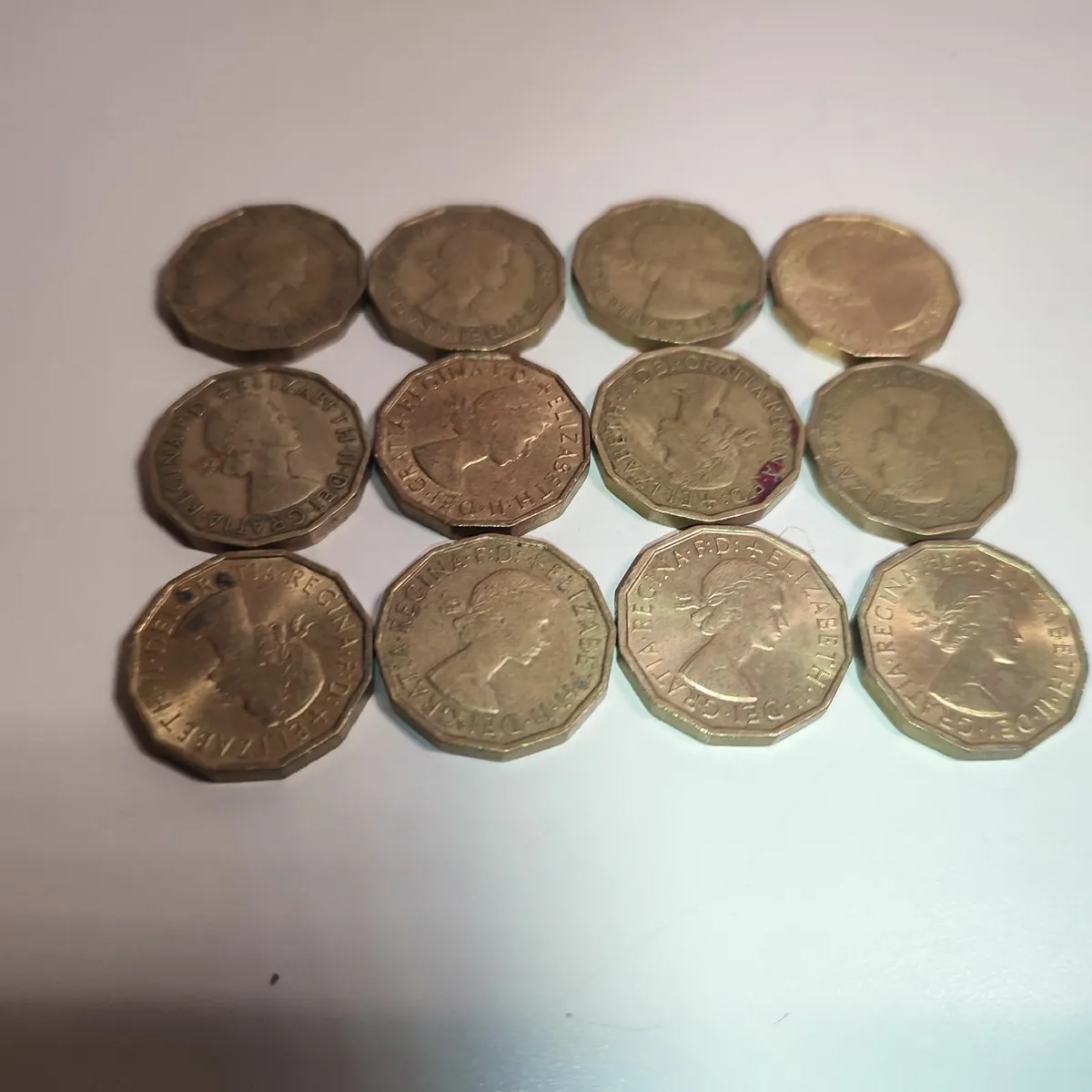 Collection of English Three Pence Three Penny - Image 2