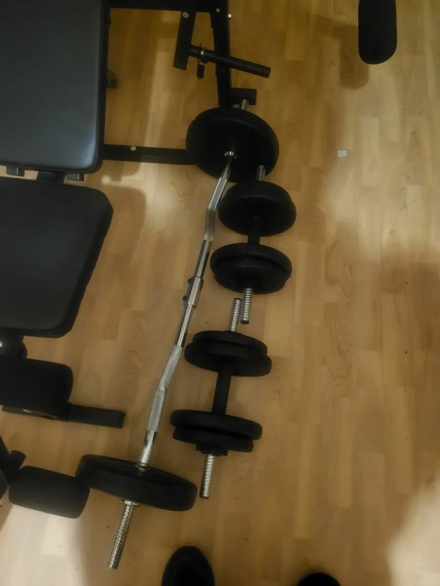 Weight bench and weights - Image 2