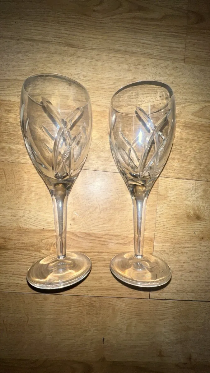 Heavy crystal glasses - Image 1