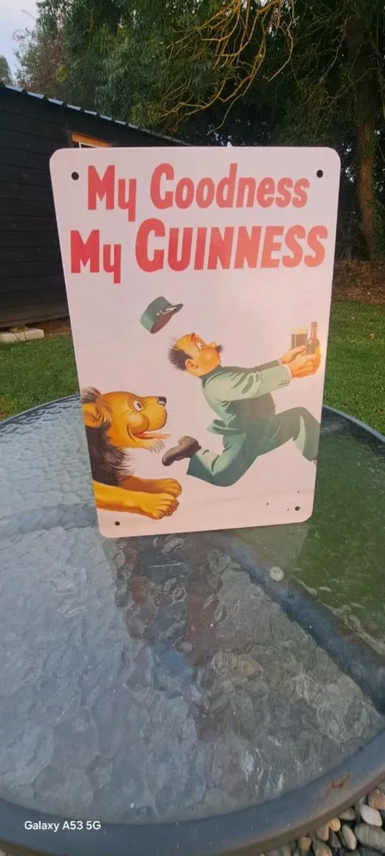 2 Guinness  metal  sign  €30 - Image 2