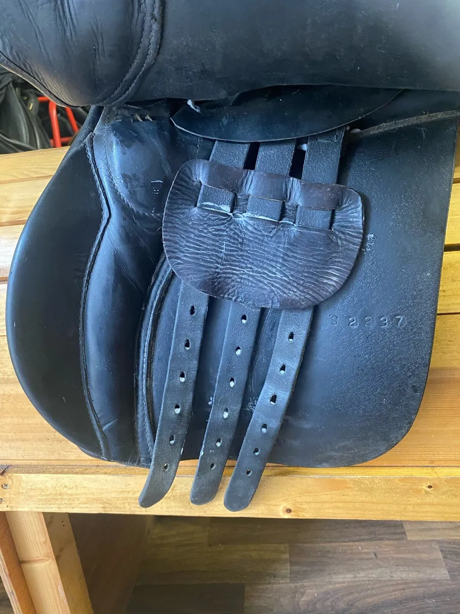 17” cliff barnsby black Leather saddle - Image 3