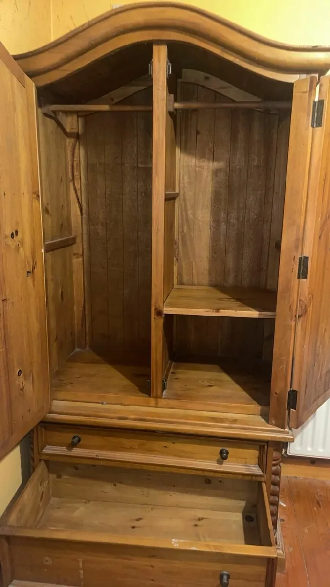 Antique  solid wood wardrobe - Image 3