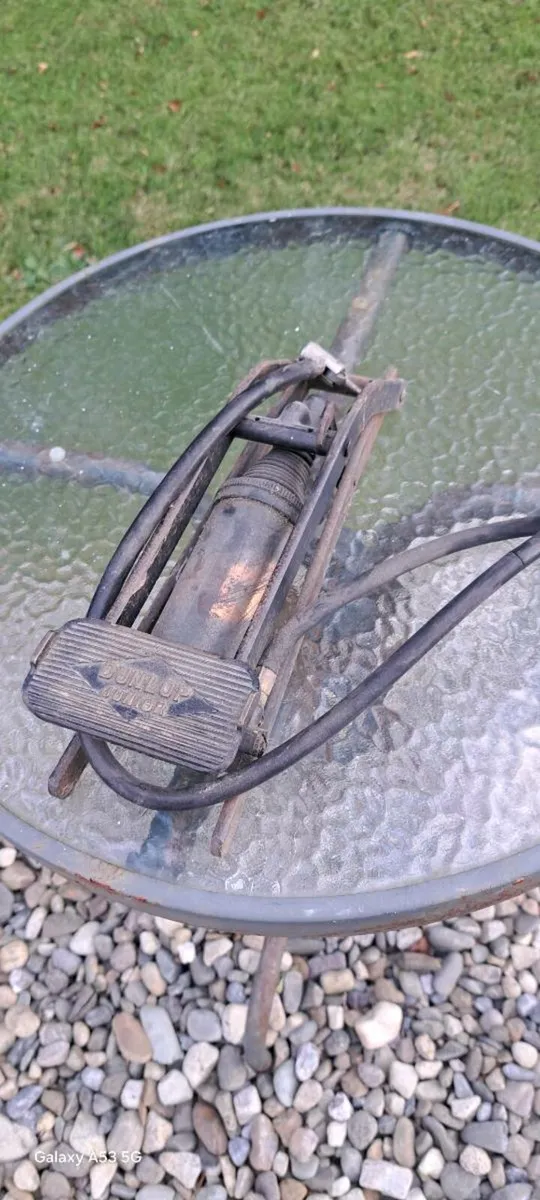Old  original  Dunlop foot pump - Image 1