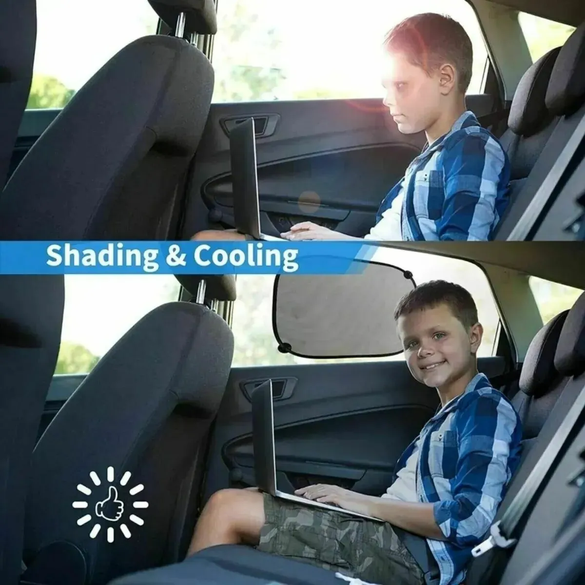 Car Sun Blinds for Kids – UV Protection Sun Shades - Image 4