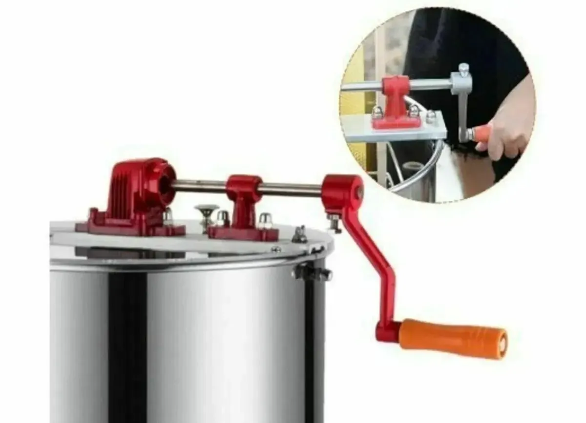 Honey Extractor 3 Frame Manual Separator Tool - Image 4