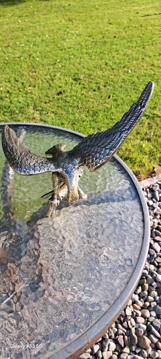 2 Old brass  eagles €150 for  set - Image 2