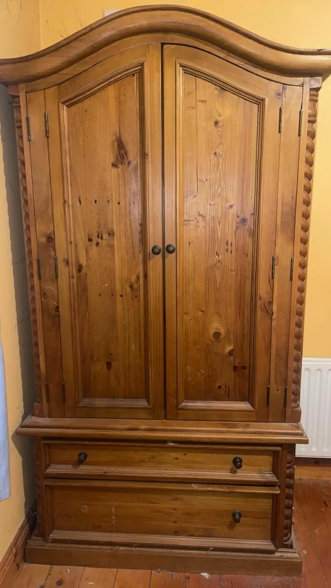 Antique  solid wood wardrobe - Image 1