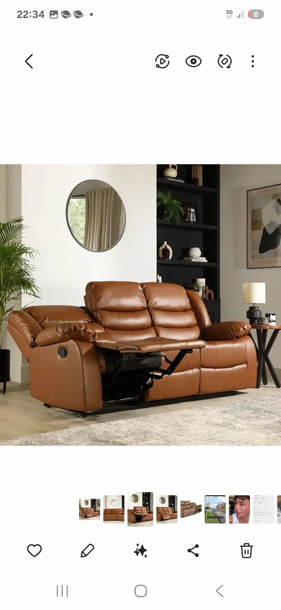 Monaco 3 seater recliner couches reduced