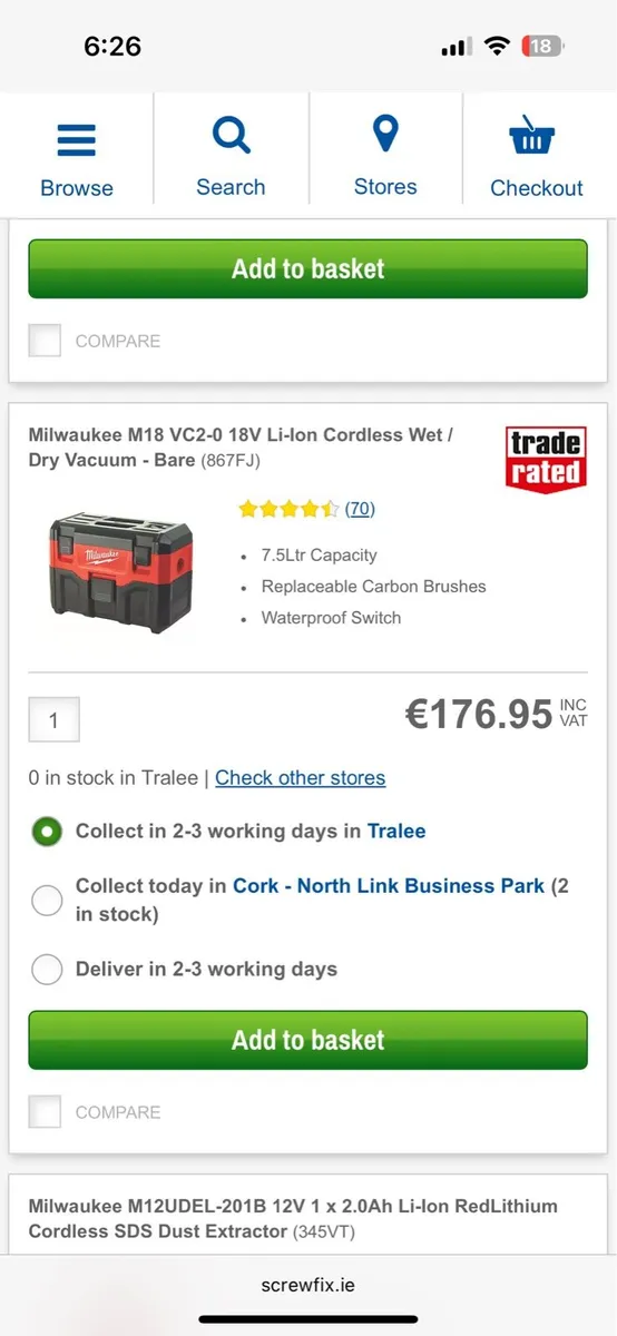 Milwaukee Vaccum & Veto Toolbag - Image 2
