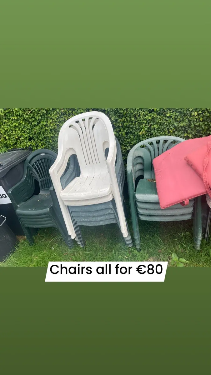 Garden plastic chairs - Image 2