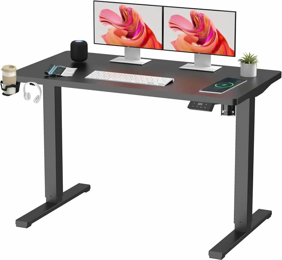 110x60 Electric Standing Office Desk Adjustable - Image 1