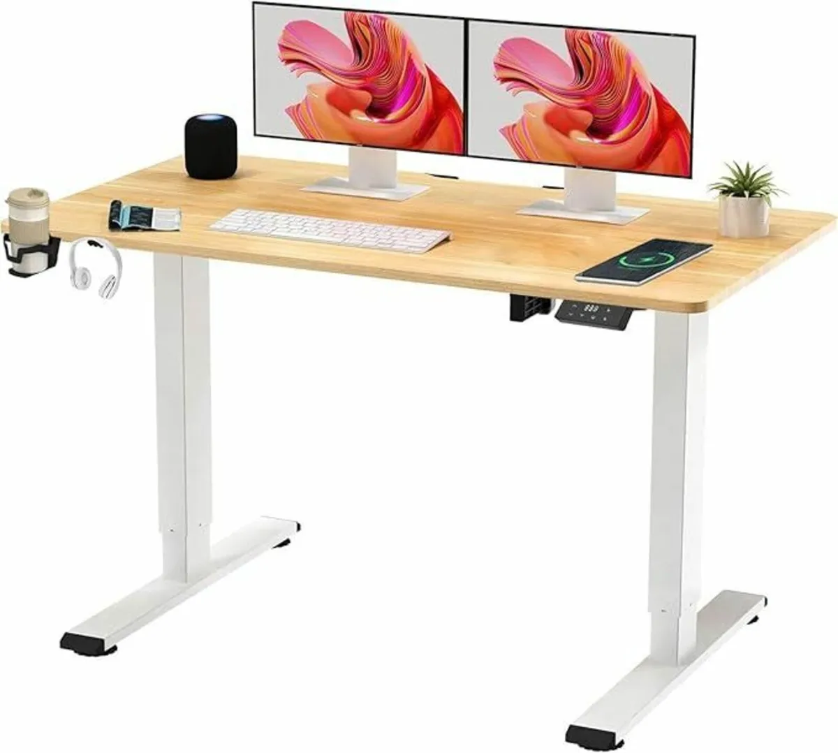 110x60 Electric Standing Office Desk Adjustable - Image 1