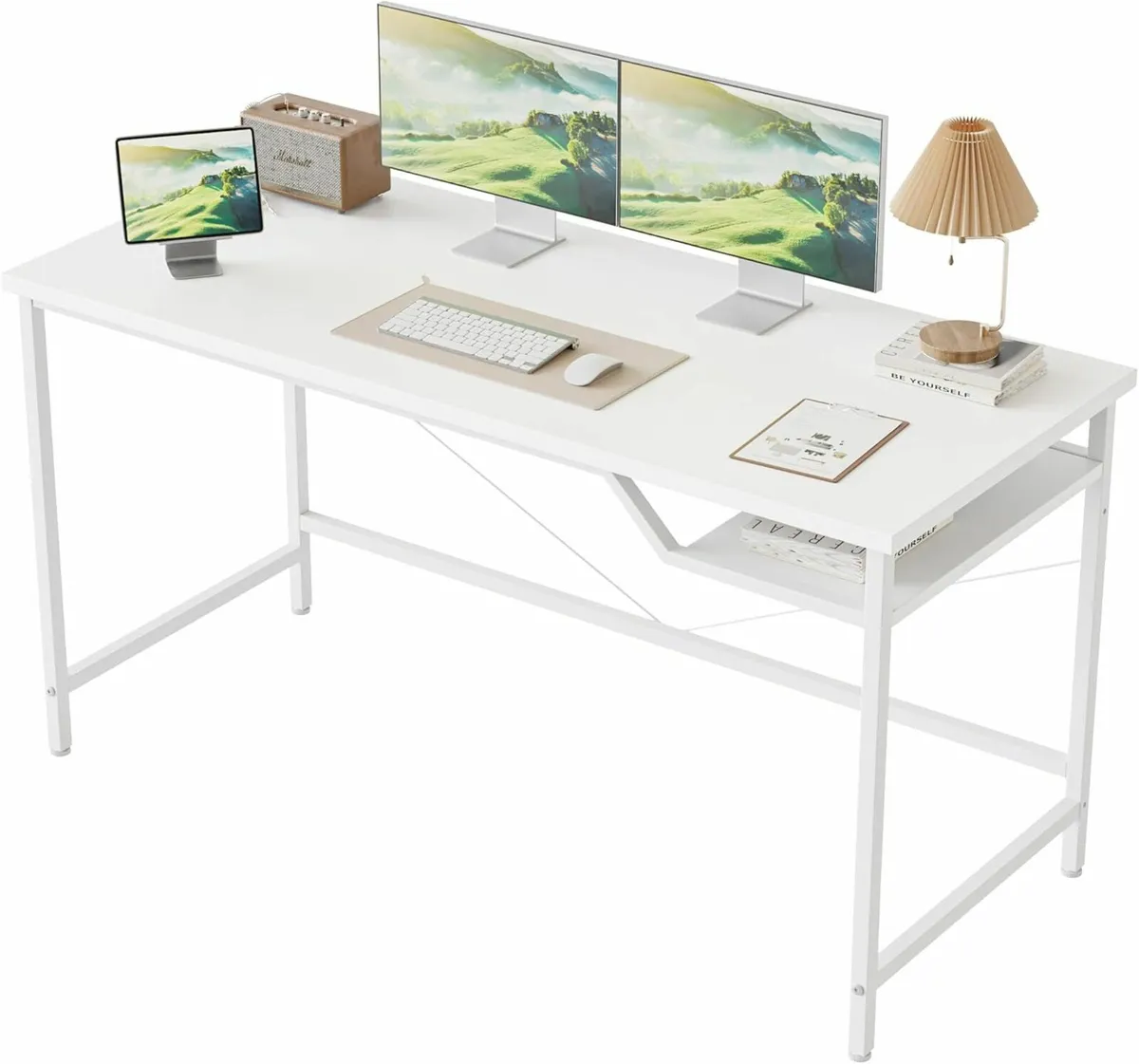 120 cm Computer Gaming Desk Office White table - Image 3