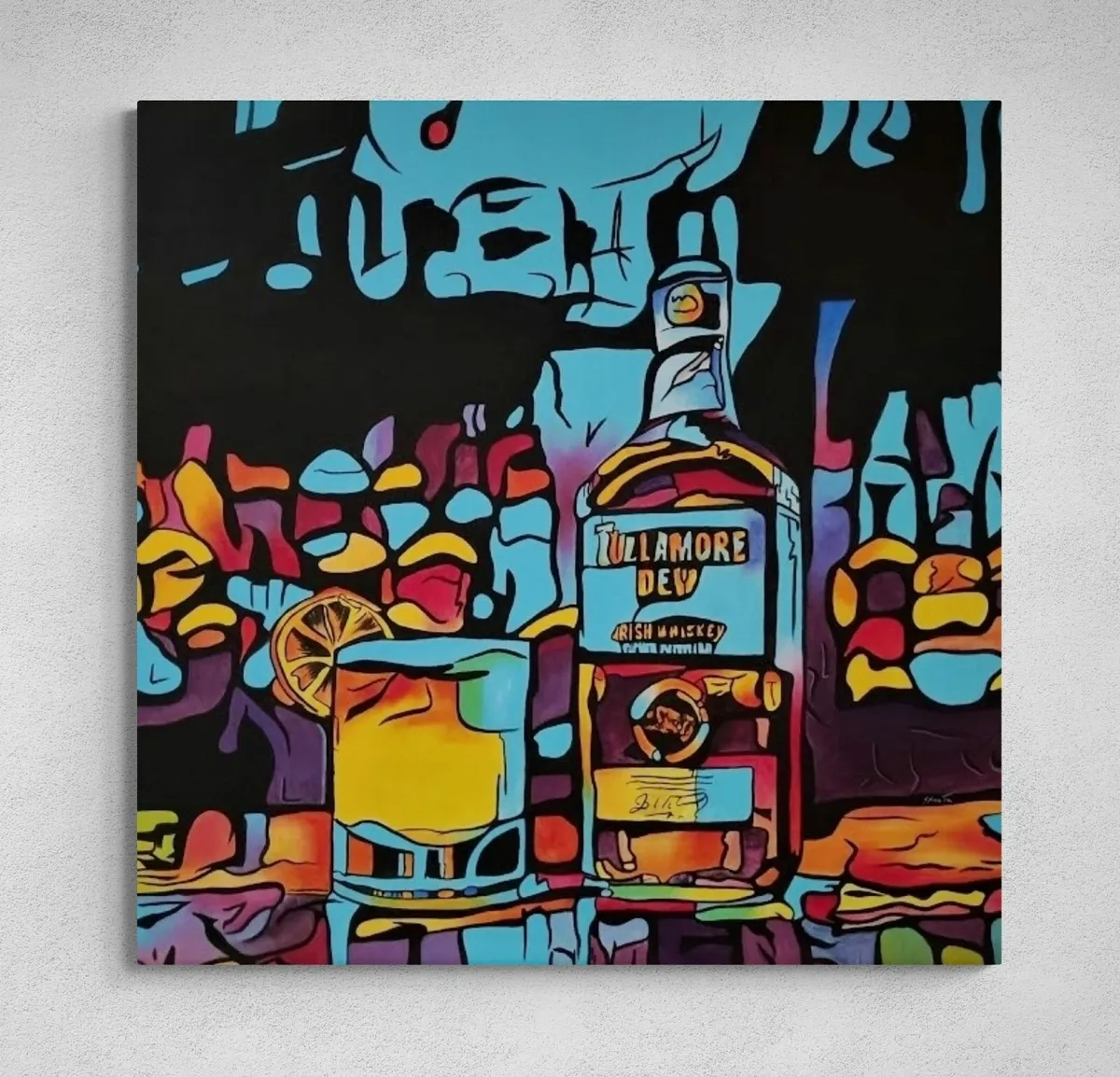 Original hand paint picture, painting by Strzala - Image 1