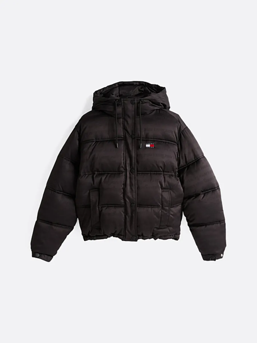 Women’s TOMMY HILFIGER Print Puffer Jacket Size L - Image 1