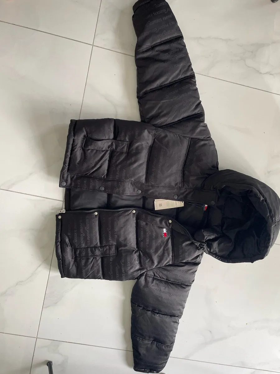 Women’s TOMMY HILFIGER Print Puffer Jacket Size L - Image 4