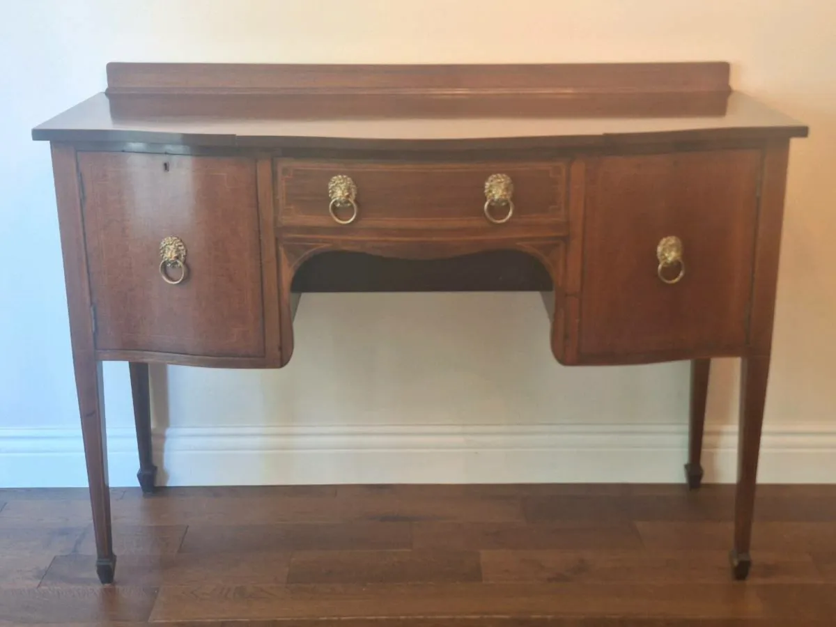 Antique sideboard with inlaid detail - Image 1