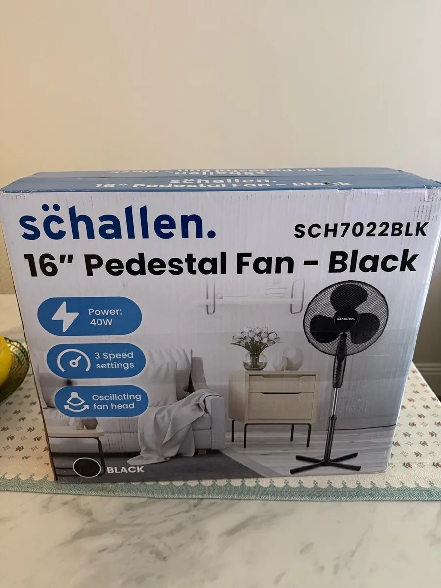 16” Schallen pedestal fan - Image 1