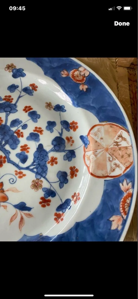 Antique Large Chinese Imari Plate - Image 3
