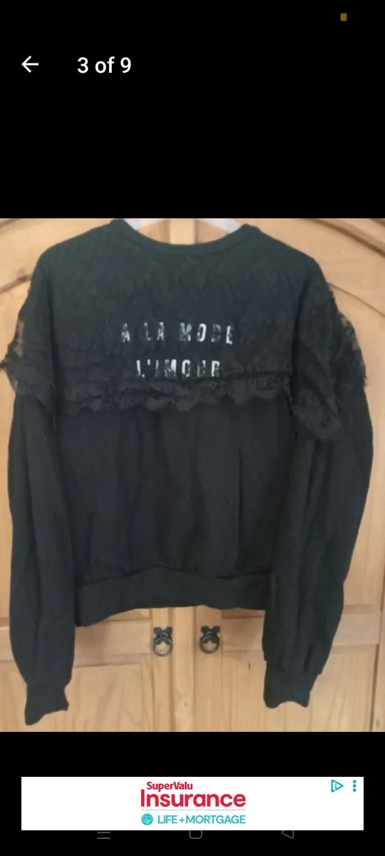 Ladies oversized river island sweatshirt xs - Image 1