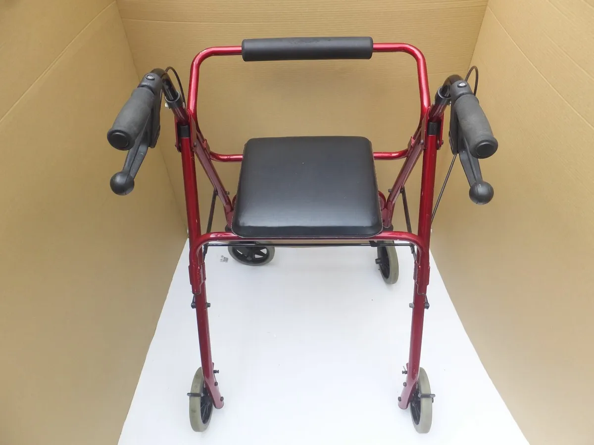 Mobility Rollator Walker + brakes - Image 2