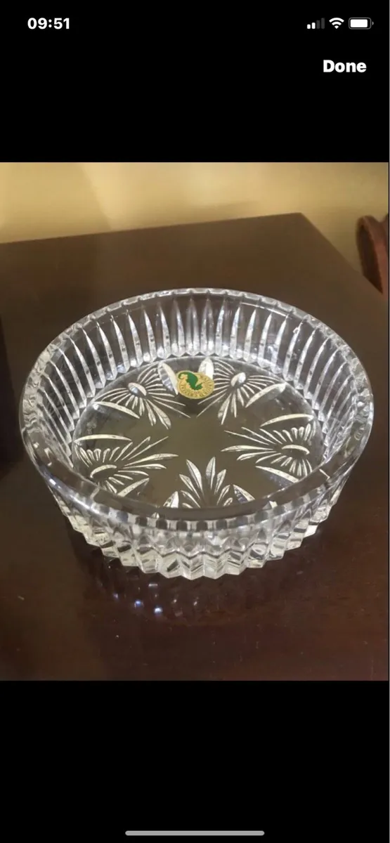 Waterford Crystal Millennium Wine Bottle Coaster - Image 1