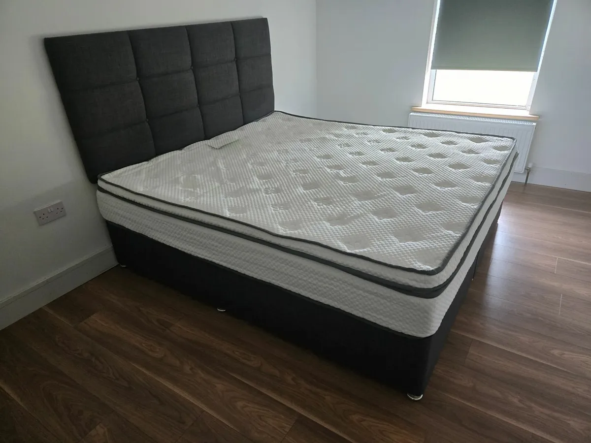 bed with mattress - Image 1